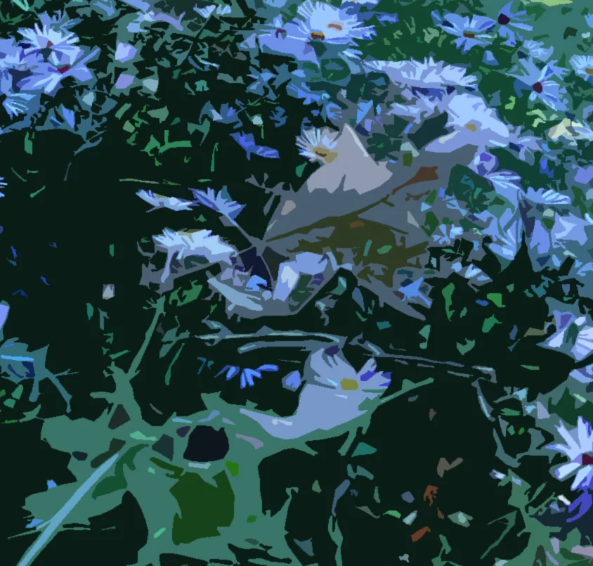 Blue Daisies 2 Cutout