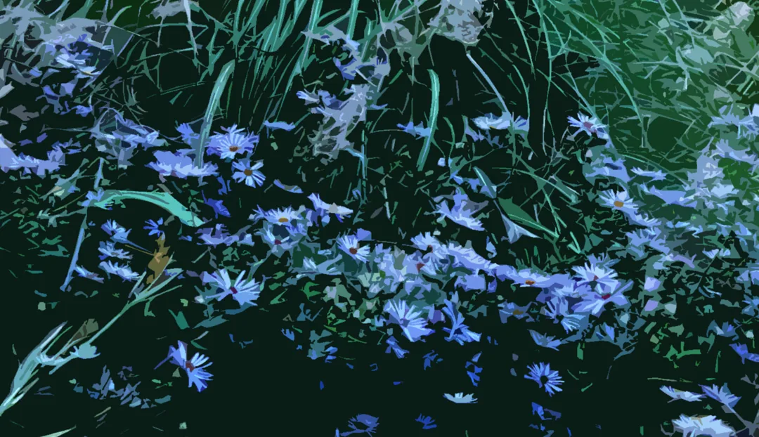 Blue Daisies Cutout