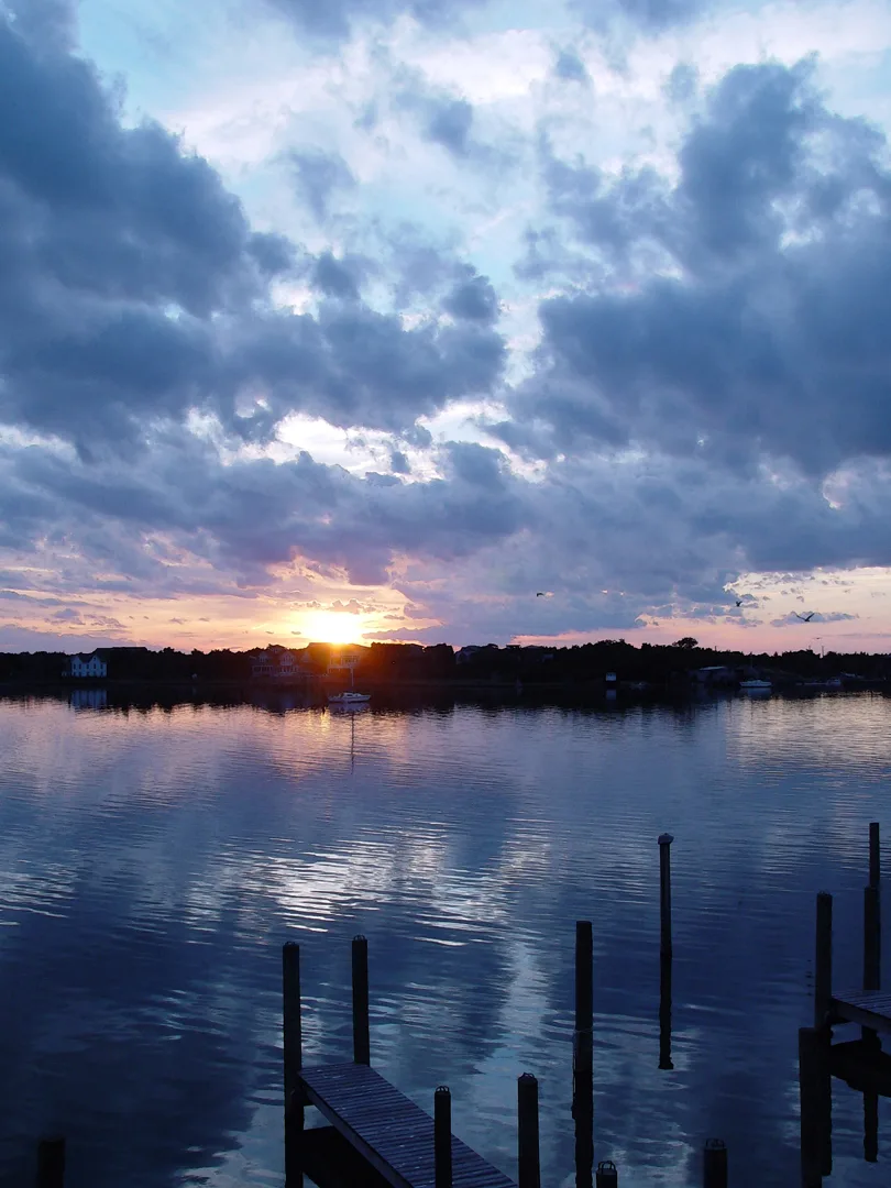 Upright Ocracoke Sunset