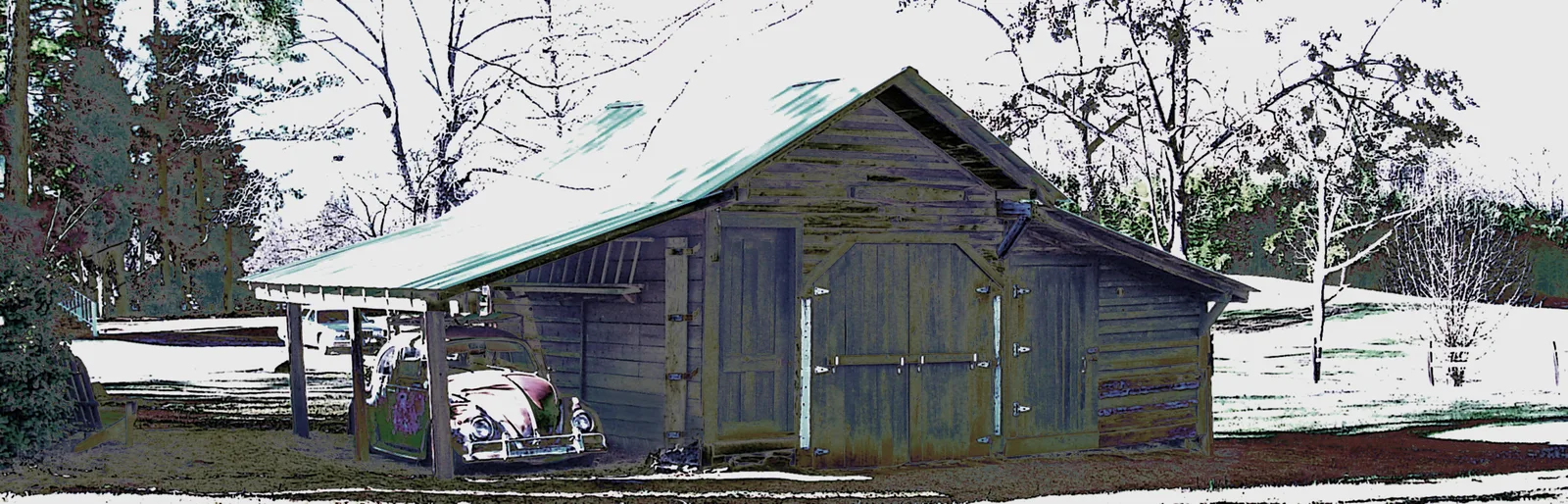 Gold Hill Barn and Beetle