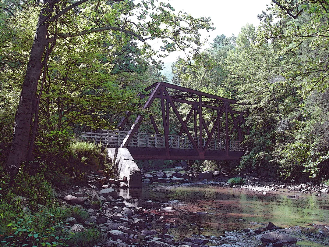 Creeper Trail Bridge Wcdark