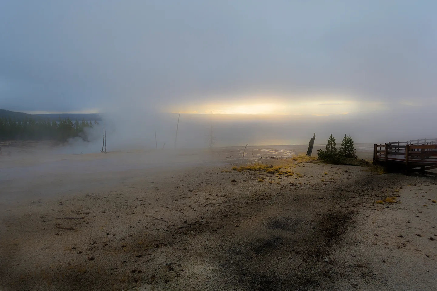 Yellowstone in the Mist 2