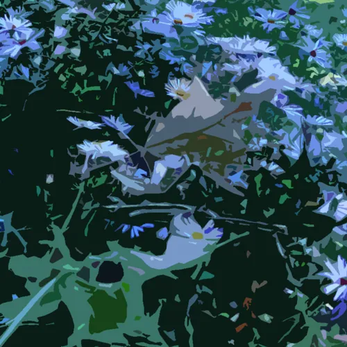 Blue Daisies 2 Cutout