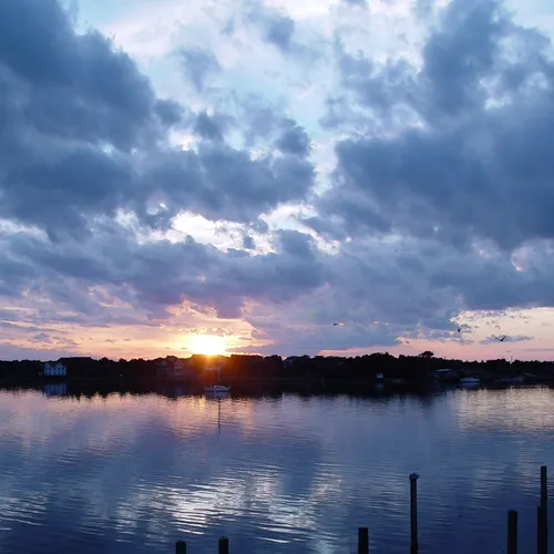Upright Ocracoke Sunset