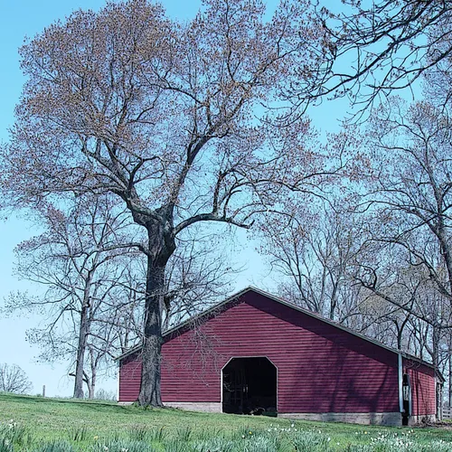 Red Barn Ink Outline